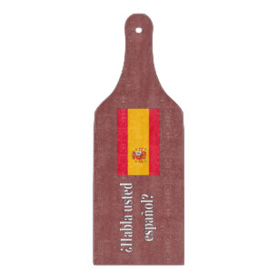 Planche À Découper Parles-tu espagnol ? en espagnol. Indicateur wf