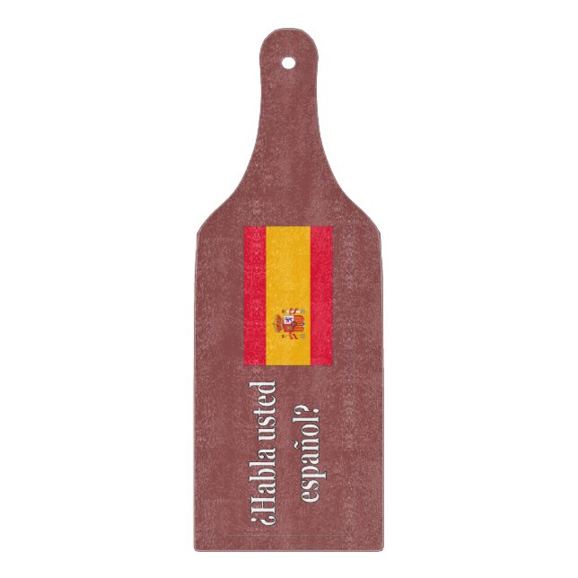 Planche À Découper Parles-tu espagnol ? en espagnol. Indicateur wf (Devant)