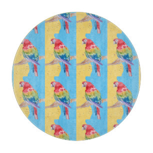 Planche À Découper Parrot Macaw Blue Bird Birthday Boys Mens