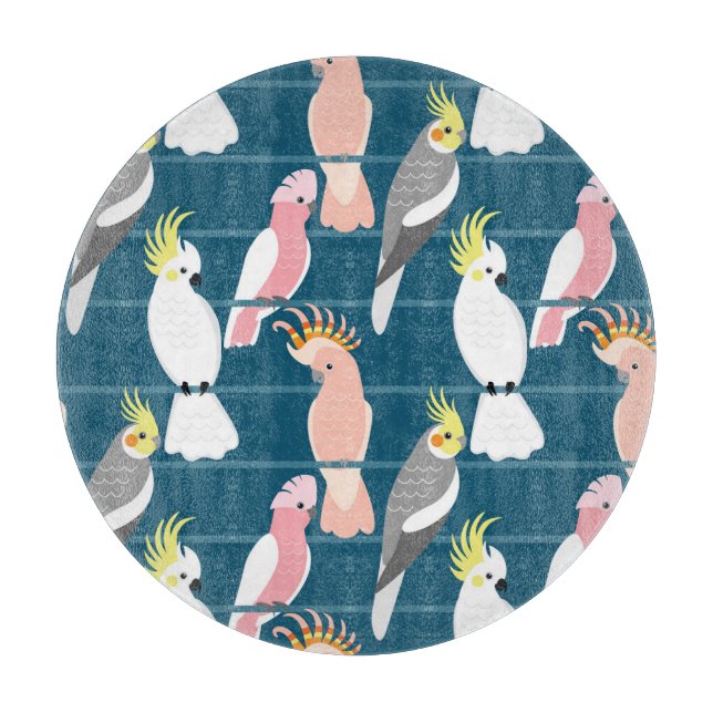 Planche À Découper Parrots de dessin : Motif mignon (Devant)