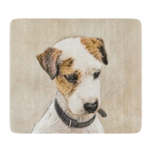 Planche À Découper Parson Jack Russell Terrier Peinture - Chien Art (Devant)