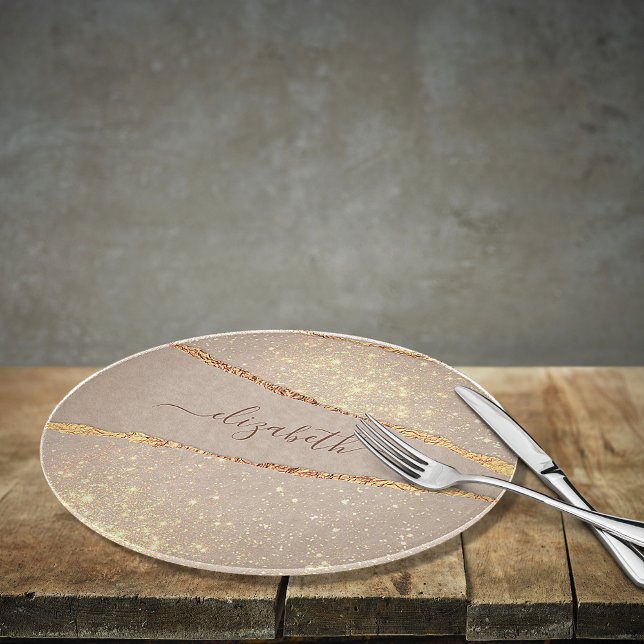 Planche À Découper Parties scintillant en pierre de marbre d'Agate ro (Créateur téléchargé)