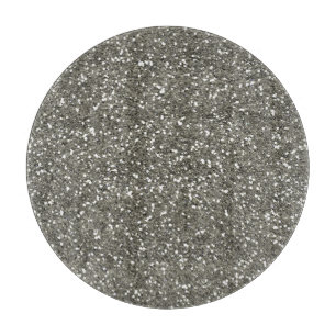 Planche À Découper Parties scintillantes argentées élégantes