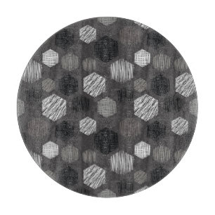 Planche À Découper Pastels géométriques : Motif texturé Vintage.
