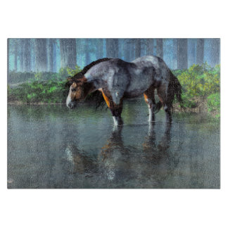 Planche À Découper Patauger le cheval