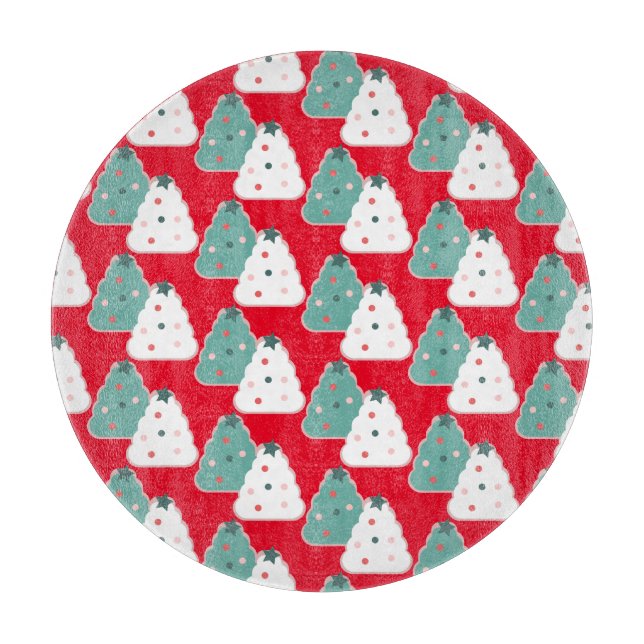 Planche À Découper Pâte à biscuits mélange maison pour sapin de Noël  (Devant)