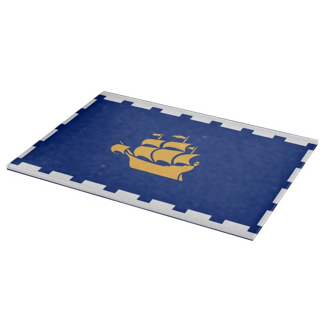 Planche à découper patriotique avec drapeau de Qué (Coin)