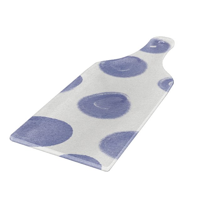 Planche À Découper Pattern Purple And White Dots Circle (Coin)
