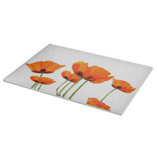 Planche À Découper Pavots ! Conseil de taille du verre