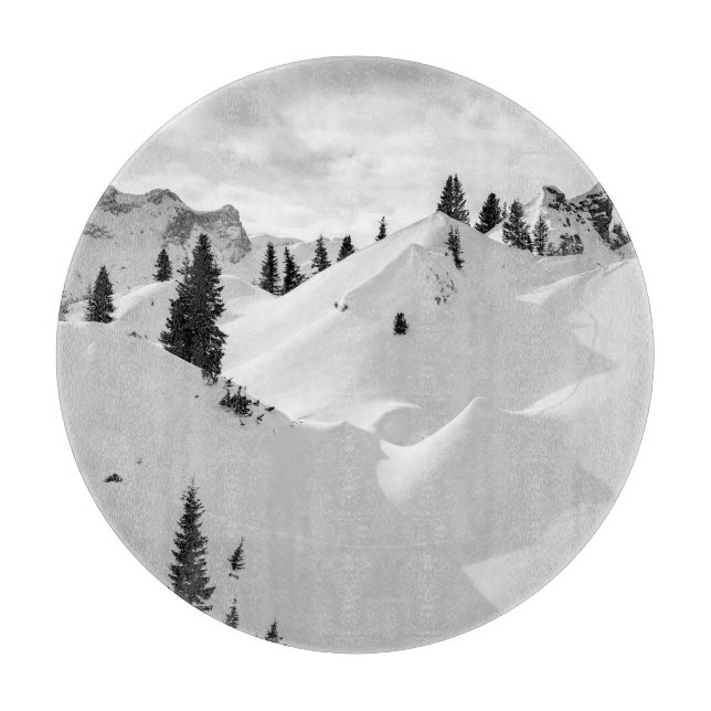 Planche À Découper Paysage alpin : Snowy Fir Trees (Devant)