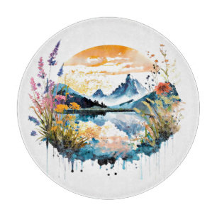 Planche À Découper Paysage de montagne