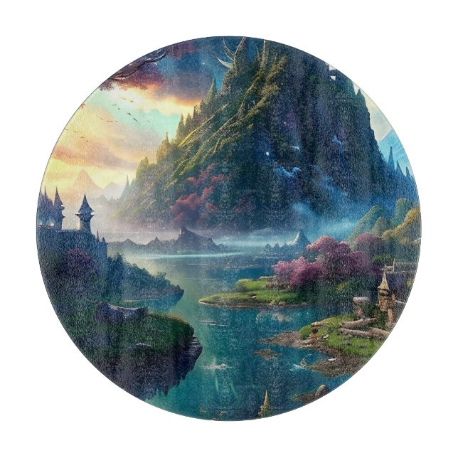 Planche À Découper Paysage pittoresque Quatre (Devant)