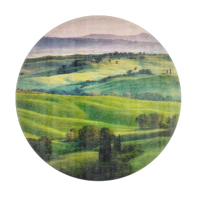 Planche À Découper Paysage : Sérénité Peinte Légère (Devant)