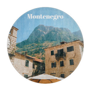 Planche À Découper Paysage urbain du Monténégro