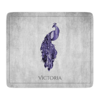 Planche À Découper Peacock Purple Elegant Personnalisé