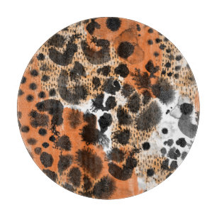 Planche À Découper Peau animale : motif léopard créatif.