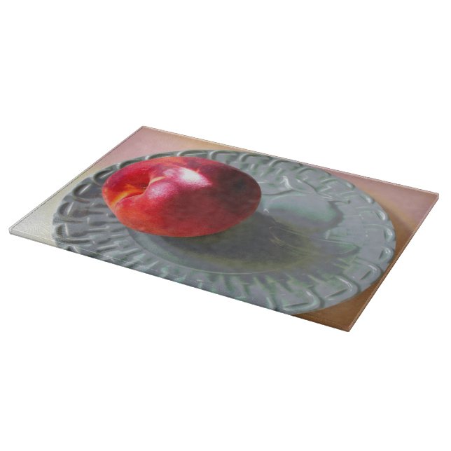 Planche À Découper Pêche fraîche à la lumière du soleil (Coin)