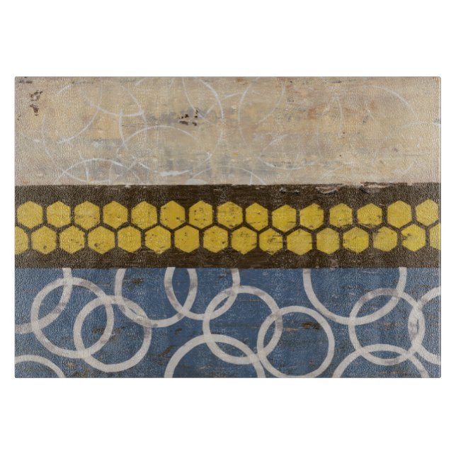 Planche À Découper Peigne de miel Abstrait I (Devant)