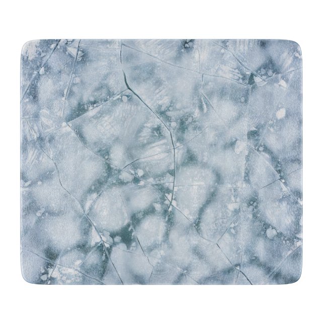 Planche À Découper Peinture à l'huile de surface de glace fissurée (s (Devant)