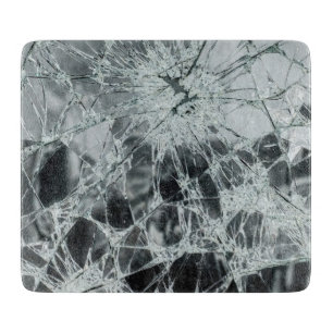 Planche À Découper Peinture à l'huile de surface en verre brisé (styl