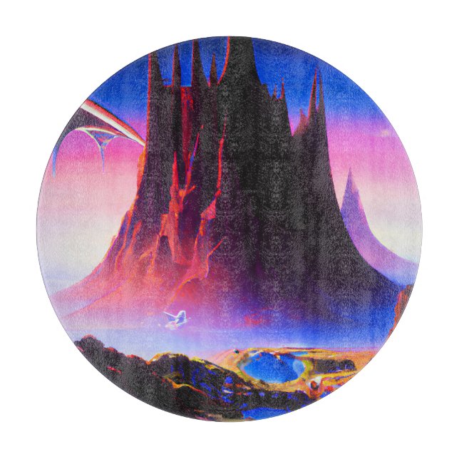 Planche À Découper Peinture à l'huile Dream World (Devant)