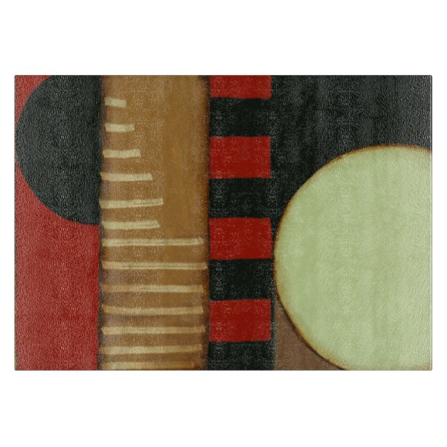 Planche À Découper Peinture à panneaux de style loft contemporain (Devant)