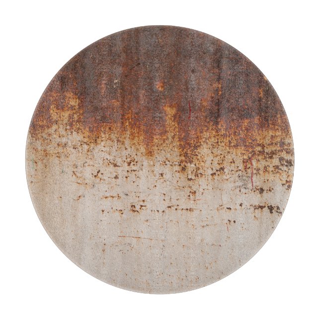 Planche À Découper Peinture à peeling, texture murale rouillée. (Devant)