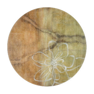 Planche À Découper Peinture abstraite de silhouette sur l'arrière -