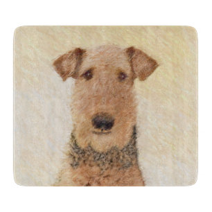 Planche À Découper Peinture Airedale Terrier - Cute Original Art