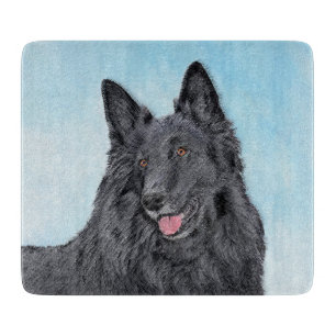 Planche À Découper Peinture belge Sheepdog - Cute Original Chien Art