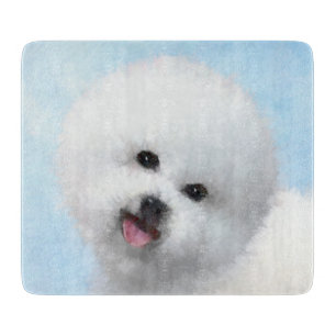 Planche À Découper Peinture de Bichon Frise - Cute Original Dog Art