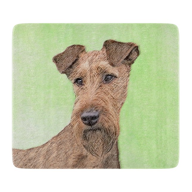 Planche À Découper Peinture de Terrier irlandais - Cute Original Dog  (Devant)