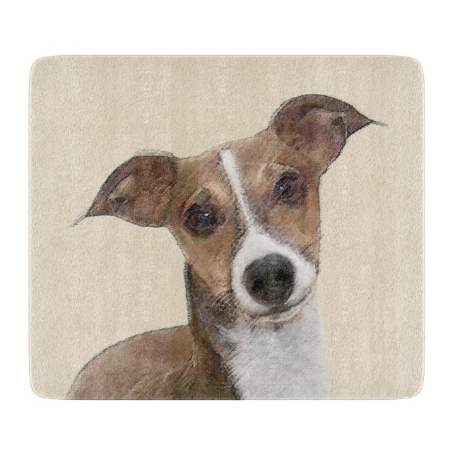 Planche À Découper Peinture italienne Greyhound - Cute Original Chien (Devant)