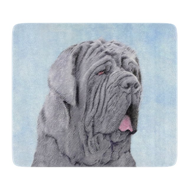 Planche À Découper Peinture Mastiff Neopolitan - Art Chien original (Devant)