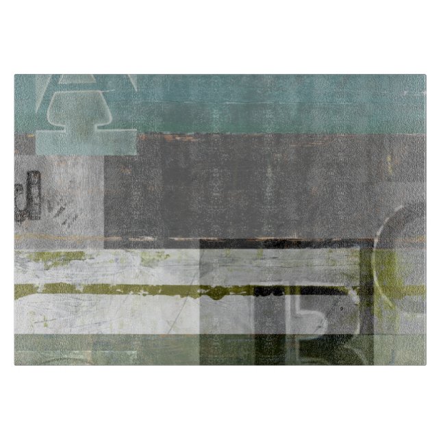 Planche À Découper Peinture moderne avec lettres assorties (Devant)