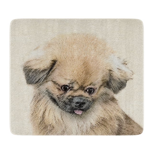 Planche À Découper Peinture Pekingese - Cute Original Chien Art (Devant)