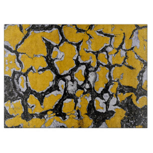 Planche À Découper Peinture roulotte jaune cramé