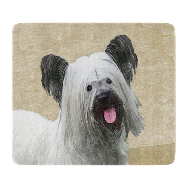 Planche À Découper Peinture Skye Terrier - Cute Original Chien Art (Devant)