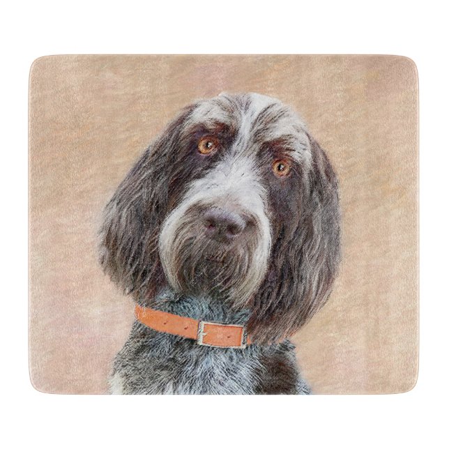 Planche À Découper Peinture Spinone Italiano - Belle Art Original Chi (Devant)