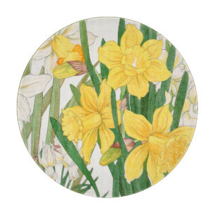 Planche À Découper Peinture sur bois de jonquille, Tanigami Kônan, 19