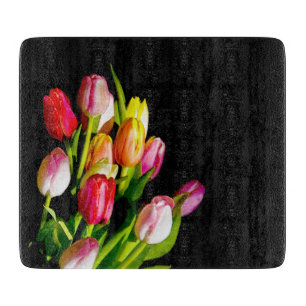Planche À Découper Peinture Tulip - Art Fleur original