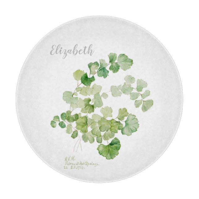 Planche À Découper Peinture vintage d'aquarelle botanique (Devant)