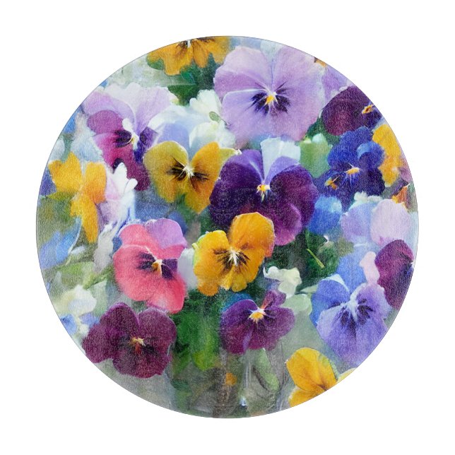 Planche À Découper Pensées Colorées  (Devant)