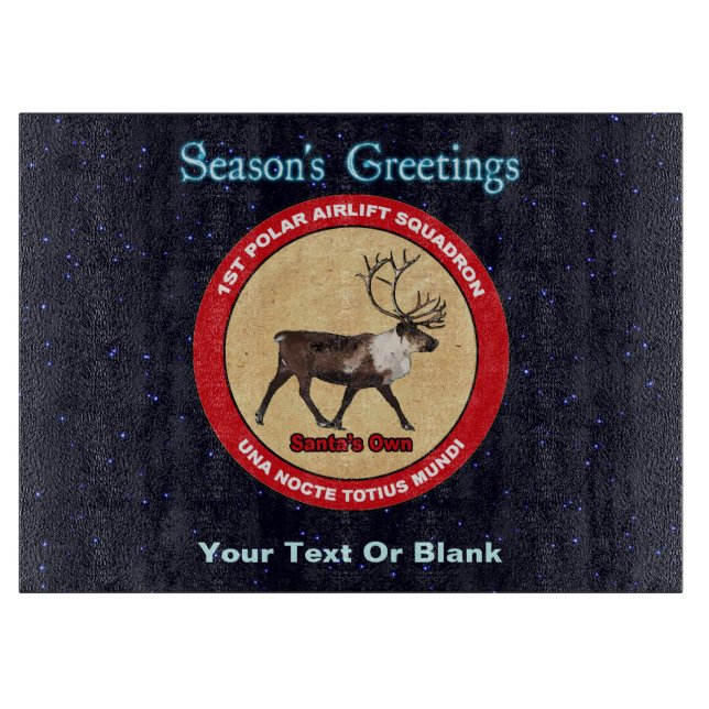 Planche À Découper Père Noël - 1er Escadron de transport aérien polai (Devant)