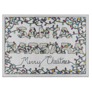 Planche À Découper Père Noël Barbara Christmas Lumières