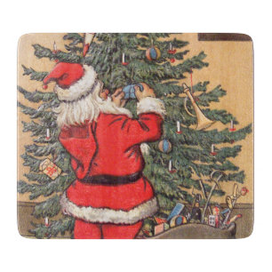 Planche À Découper Père Noël Décoration de l'arbre de Noël