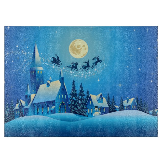Planche À Découper Père Noël et Sleigh (Devant)