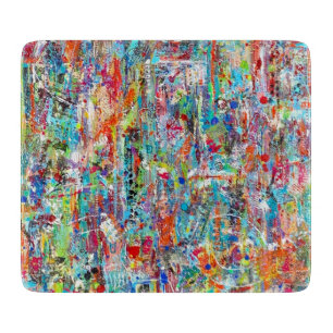 Planche À Découper Père Temps 6 x 7 Déco Panneau de coupe en verre