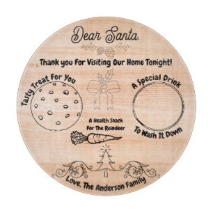 Planche À Découper Personalized Santa Cookie Tray