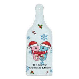 Planche À Découper Personalized Seahorse Christmas Cutting Board